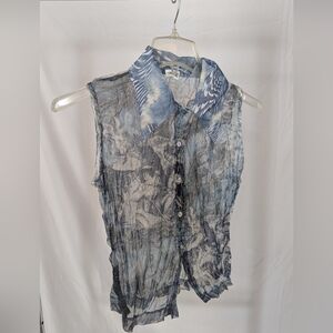 Authentic Y2K Button Up Blouse Women's Size Medium